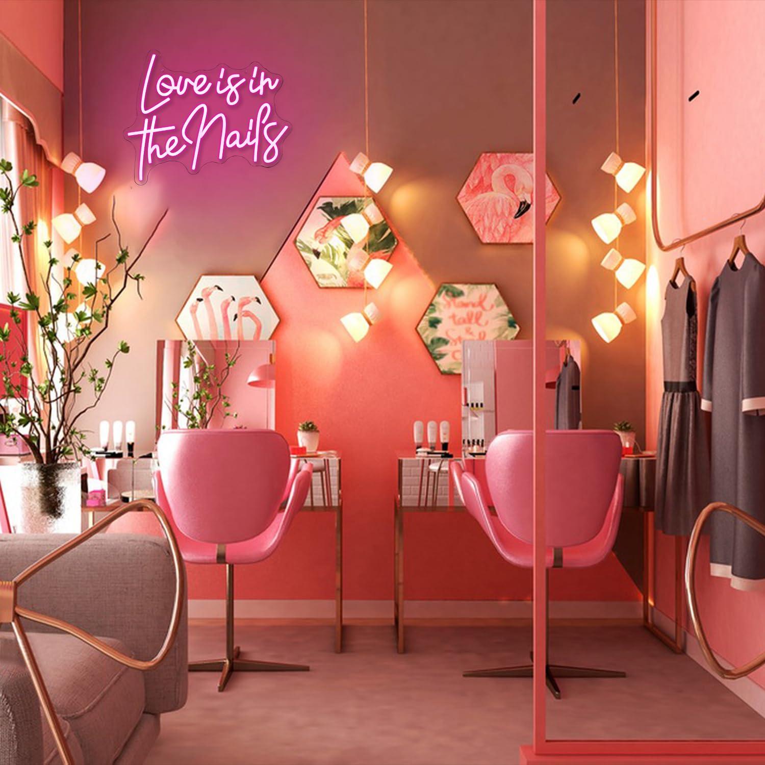 Enseigne néon « L'amour est da - Beauty No Makeup avis et prix